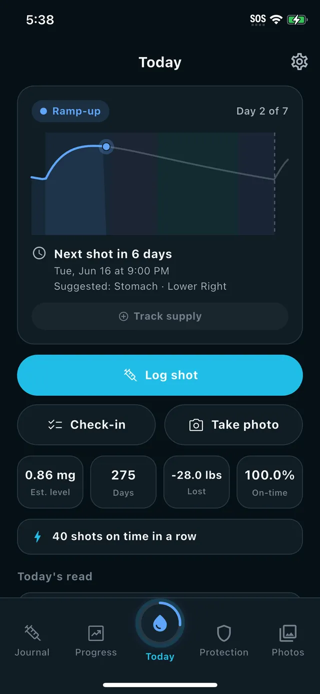 ShotLock — The GLP-1 shot tracker that blocks your apps until you log